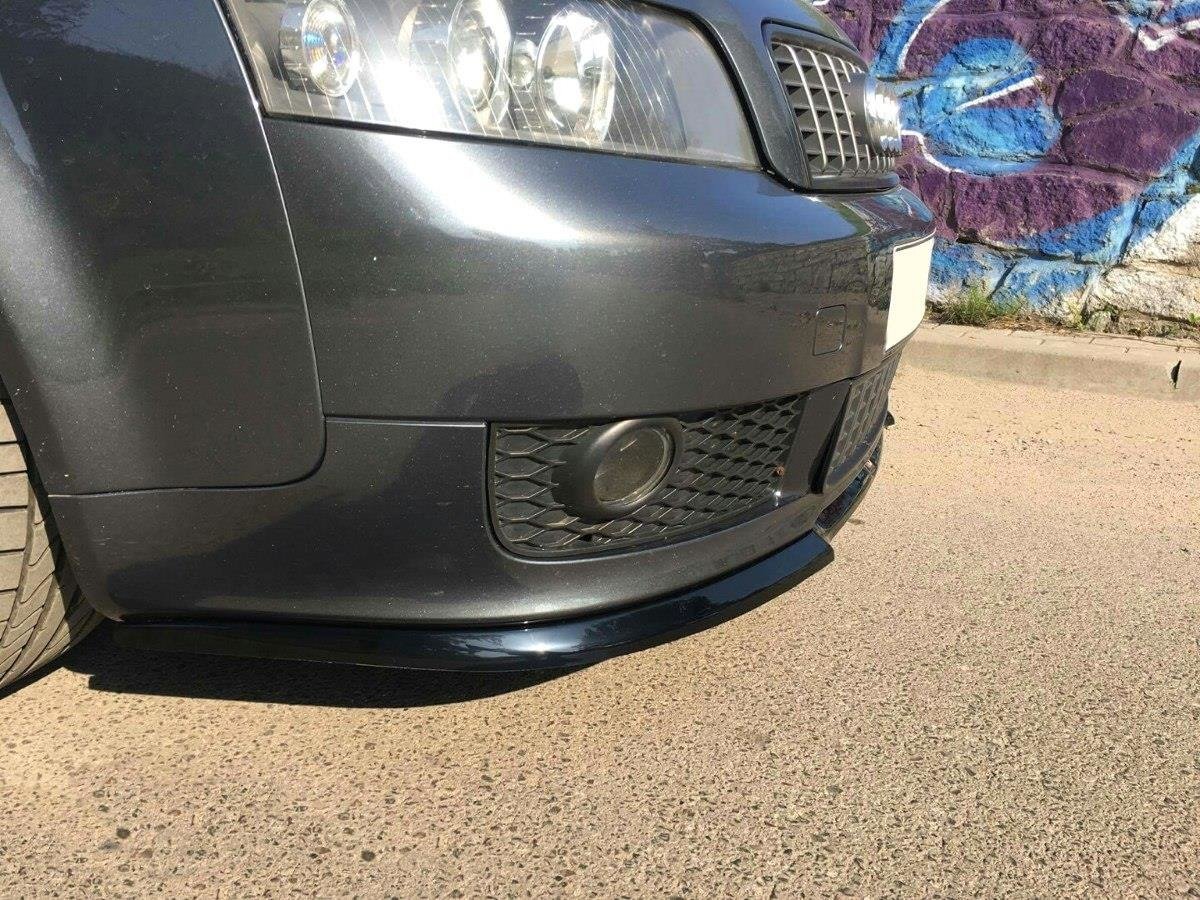 Maxton Design Front Ansatz V.1 für Audi A4 S-Line B6  schwarz Hochglanz