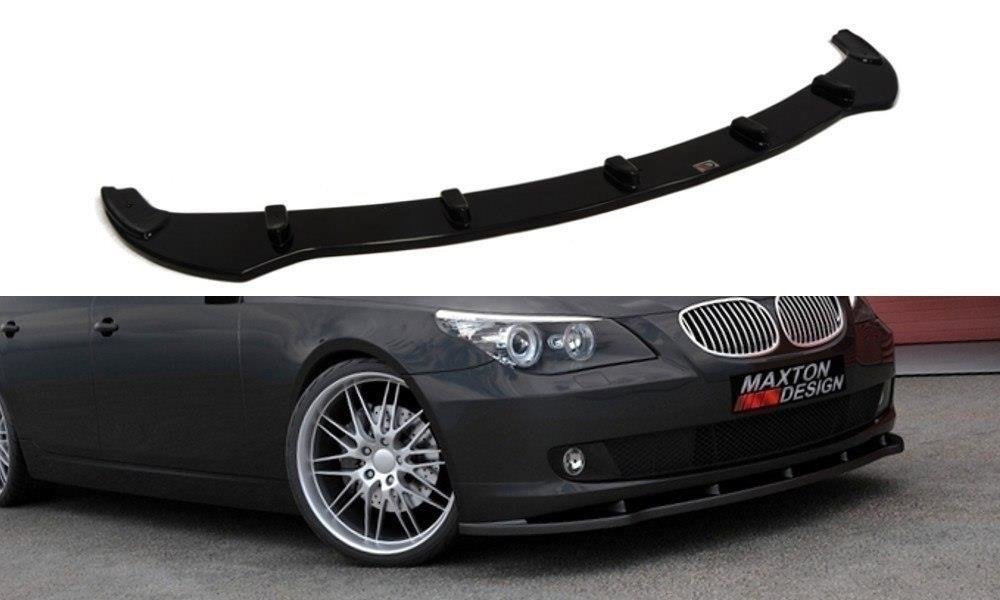Maxton Design Front Ansatz für BMW 5er E60 / E61 Facelift schwarz Hochglanz