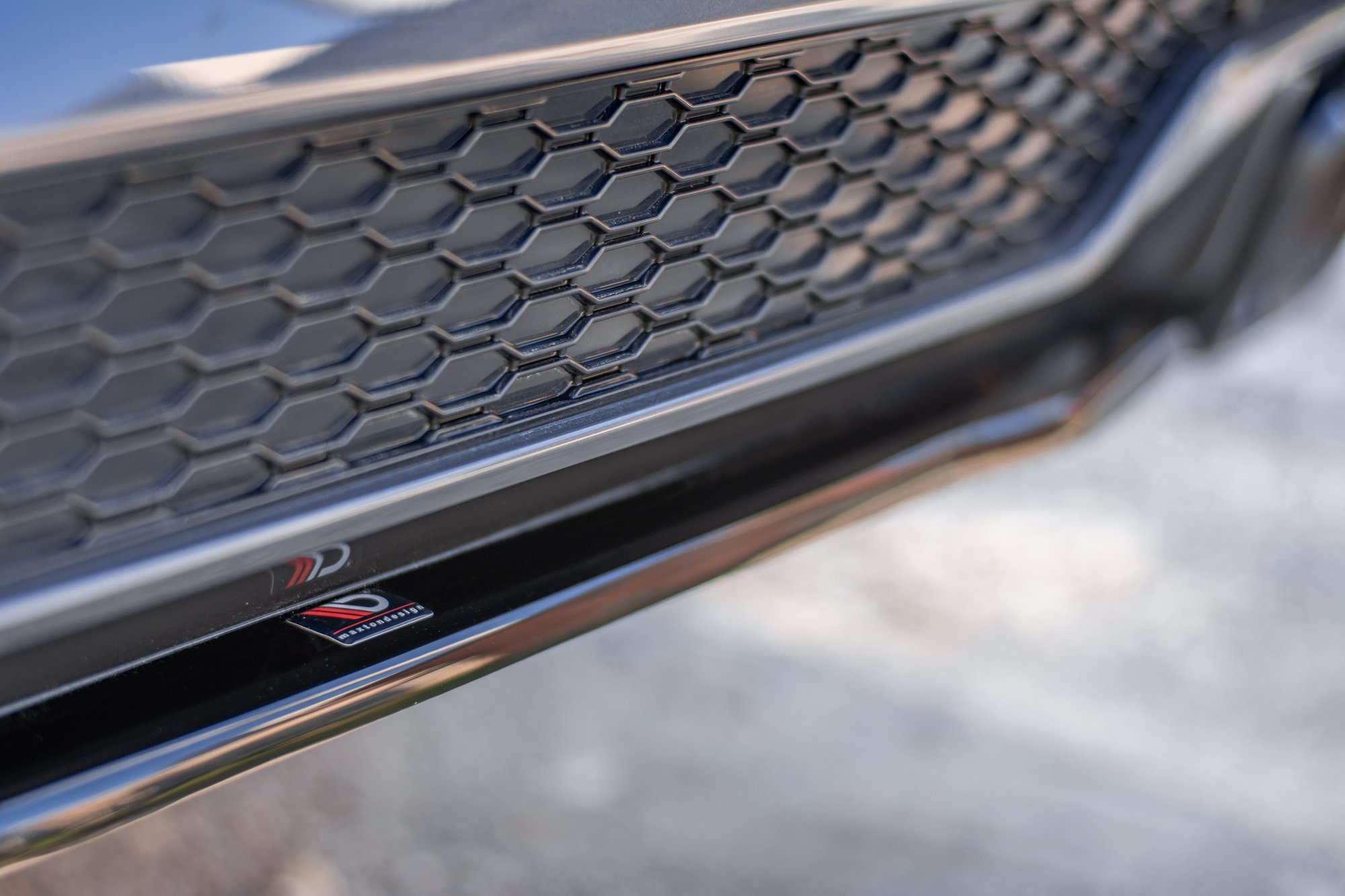 Maxton Design Mittlerer Diffusor Heck Ansatz für BMW X4 M-Paket G02 schwarz Hochglanz
