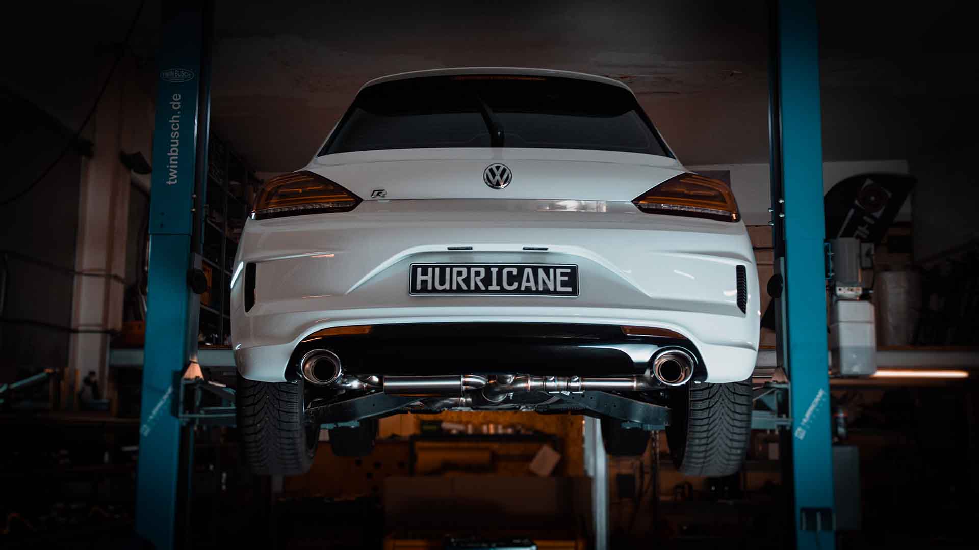 Hurricane 3,5"  Auspuffanlage für VW Scirocco III / R 2.0 TSI V3