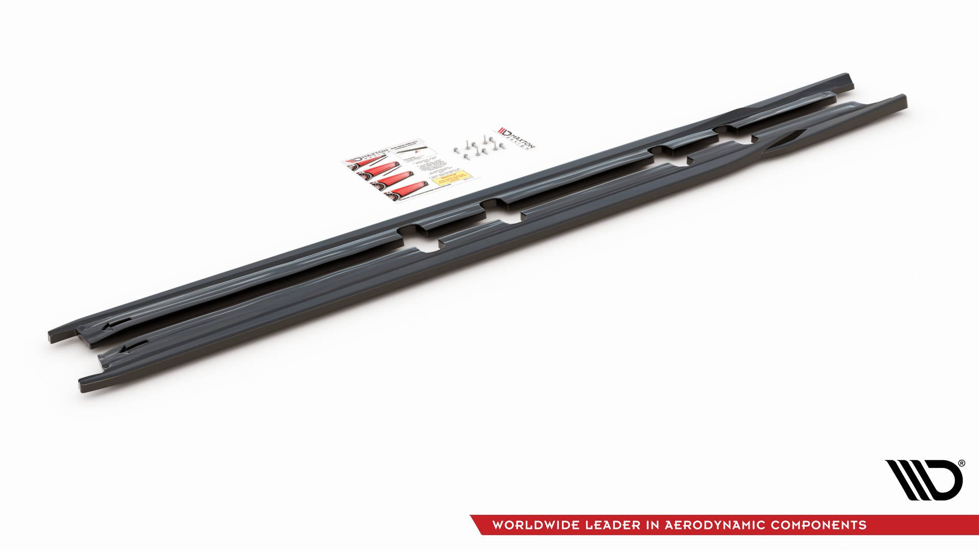 Maxton Design Seitenschweller Ansatz für V.1 für Seat Leon FR Mk4 / Cupra Leon  schwarz Hochglanz