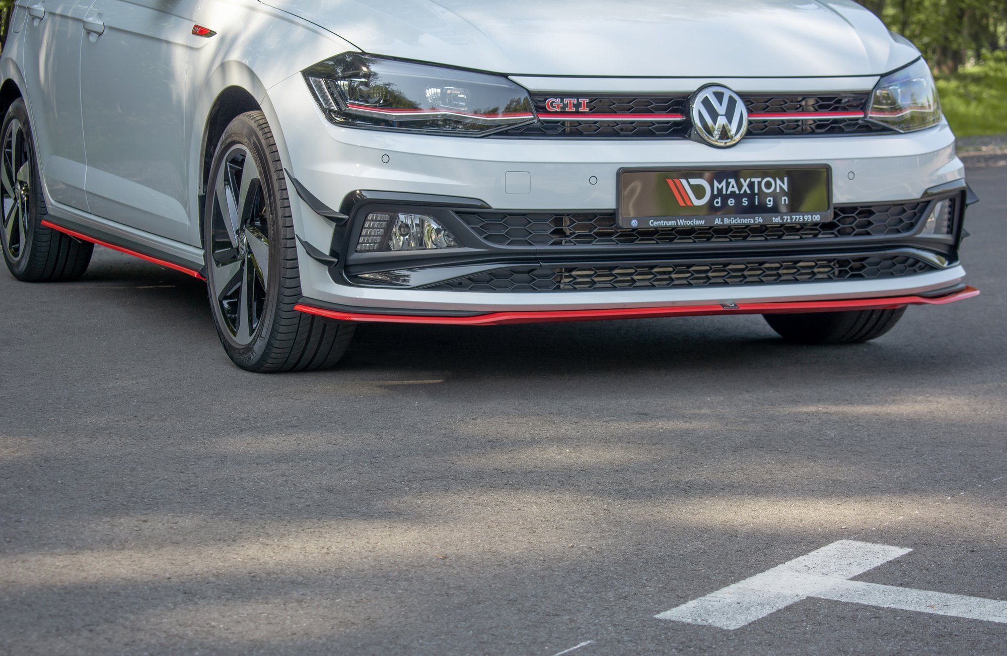 Maxton Design Front Ansatz V.2 für VW POLO MK6 GTI schwarz Hochglanz Maxton Design Front Ansatz V.2 für VW POLO MK6 GTI schwarz Hochglanz