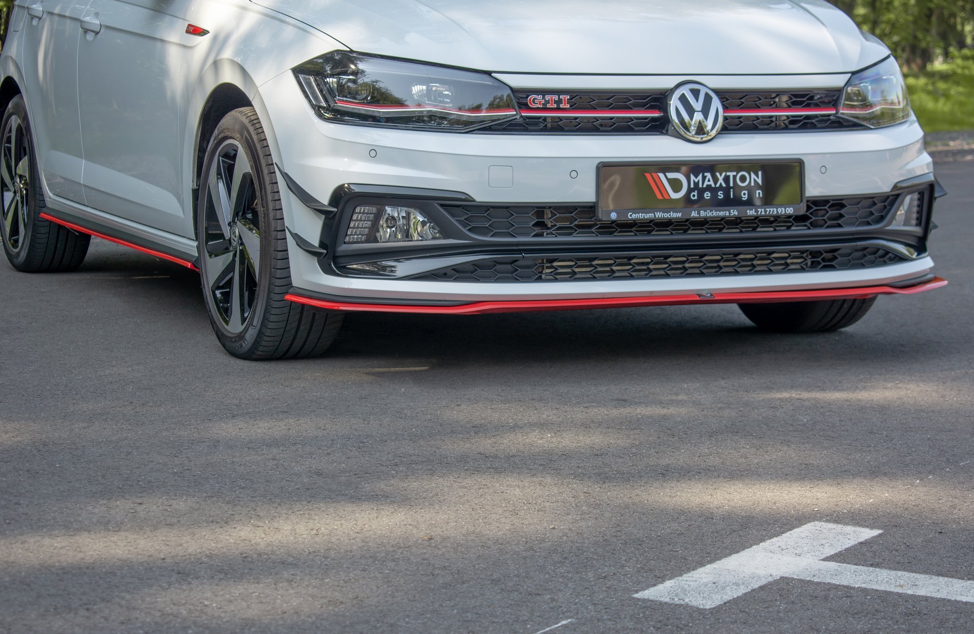 Maxton Design Front Ansatz V.2 für VW POLO MK6 GTI