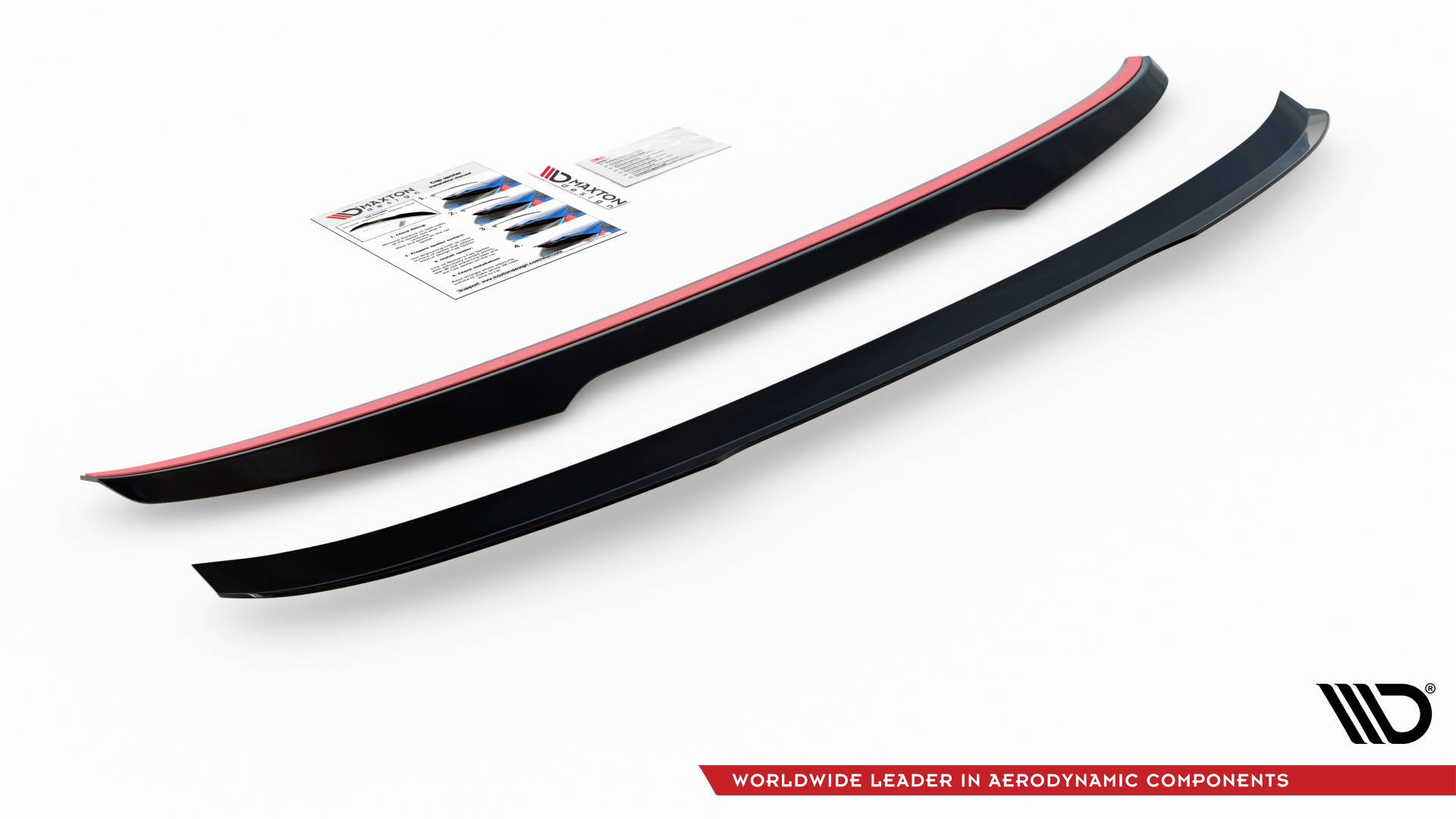 Maxton Design Spoiler CAP für BMW 5er G30 Facelift M-Paket schwarz Hochglanz