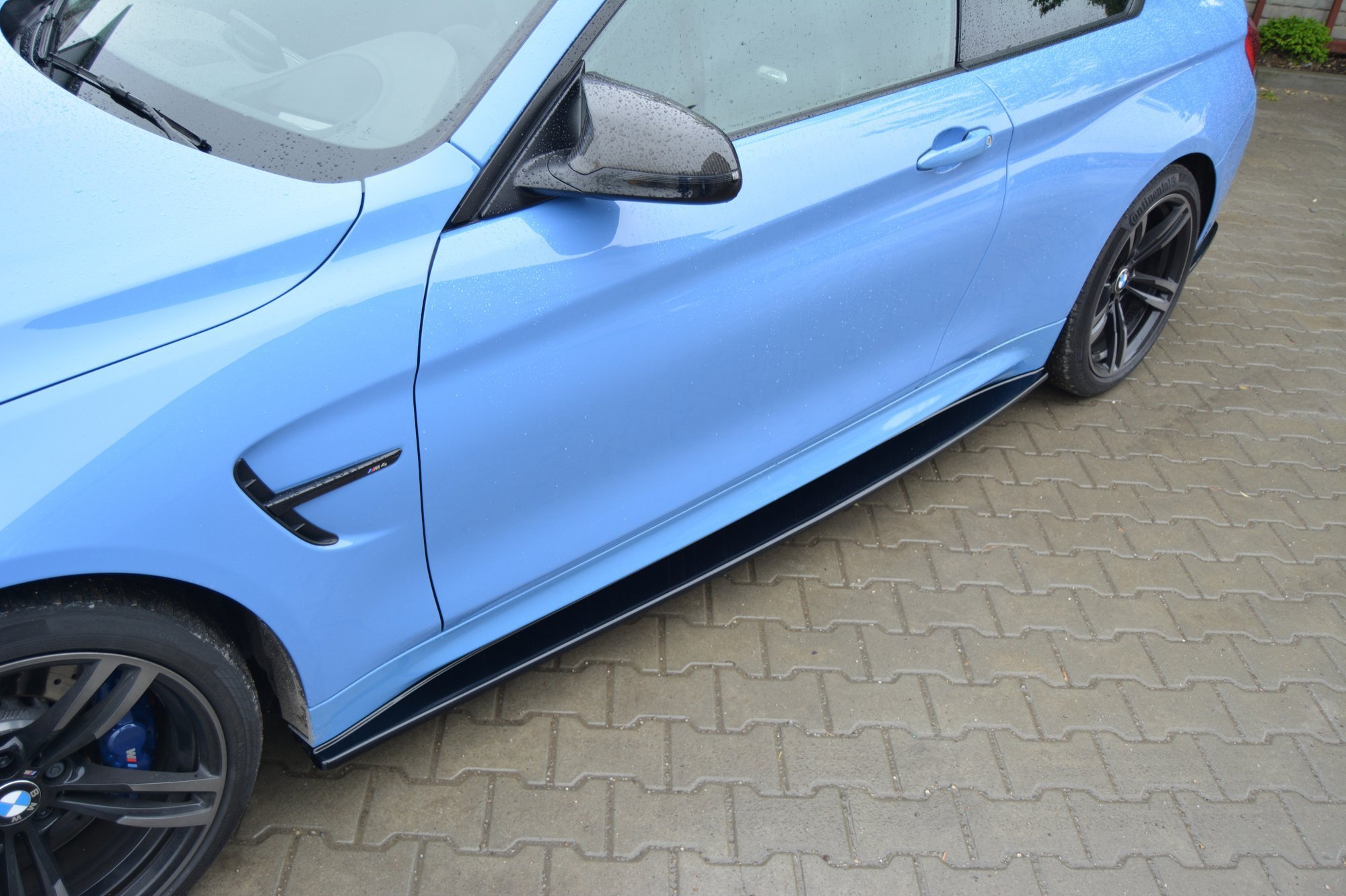 Maxton Design Seitenschweller Ansatz für V.1 für BMW M4 F82 schwarz Hochglanz