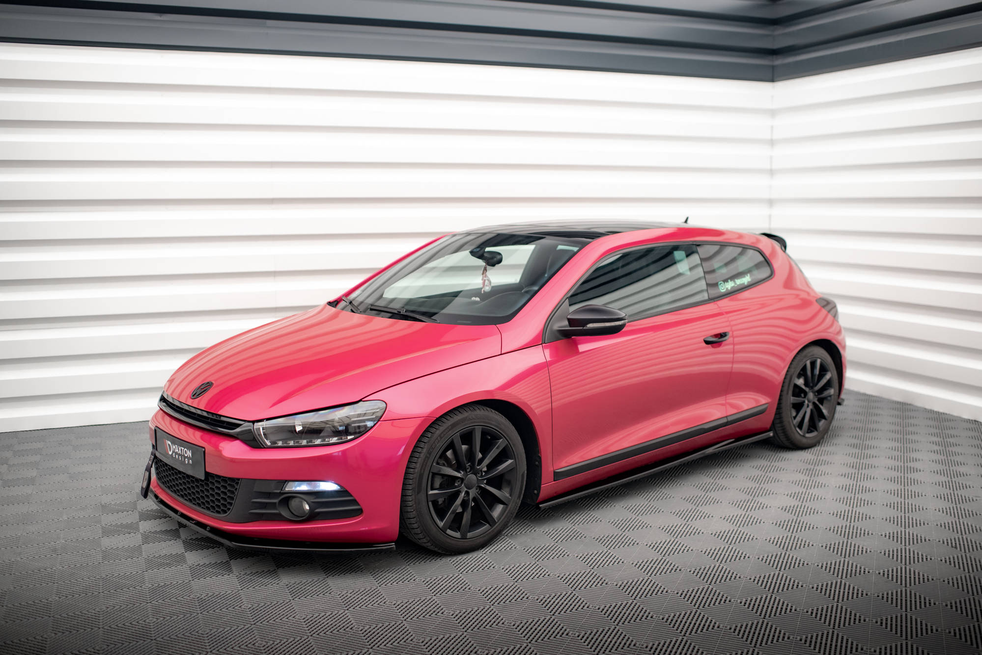 Maxton Design Seitenschweller Ansatz für Volkswagen Scirocco Mk3 schwarz Hochglanz