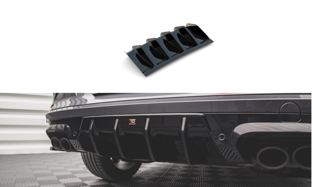 Maxton Design Diffusor Heck Ansatz V.1 für Cupra Formentor schwarz Hochglanz