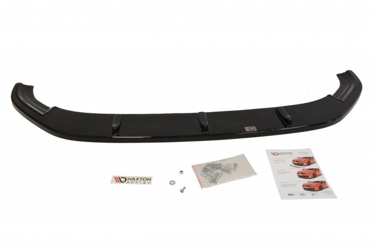 Maxton Design Front Ansatz V.1 für VW Golf 7 R / R-Line  schwarz Hochglanz