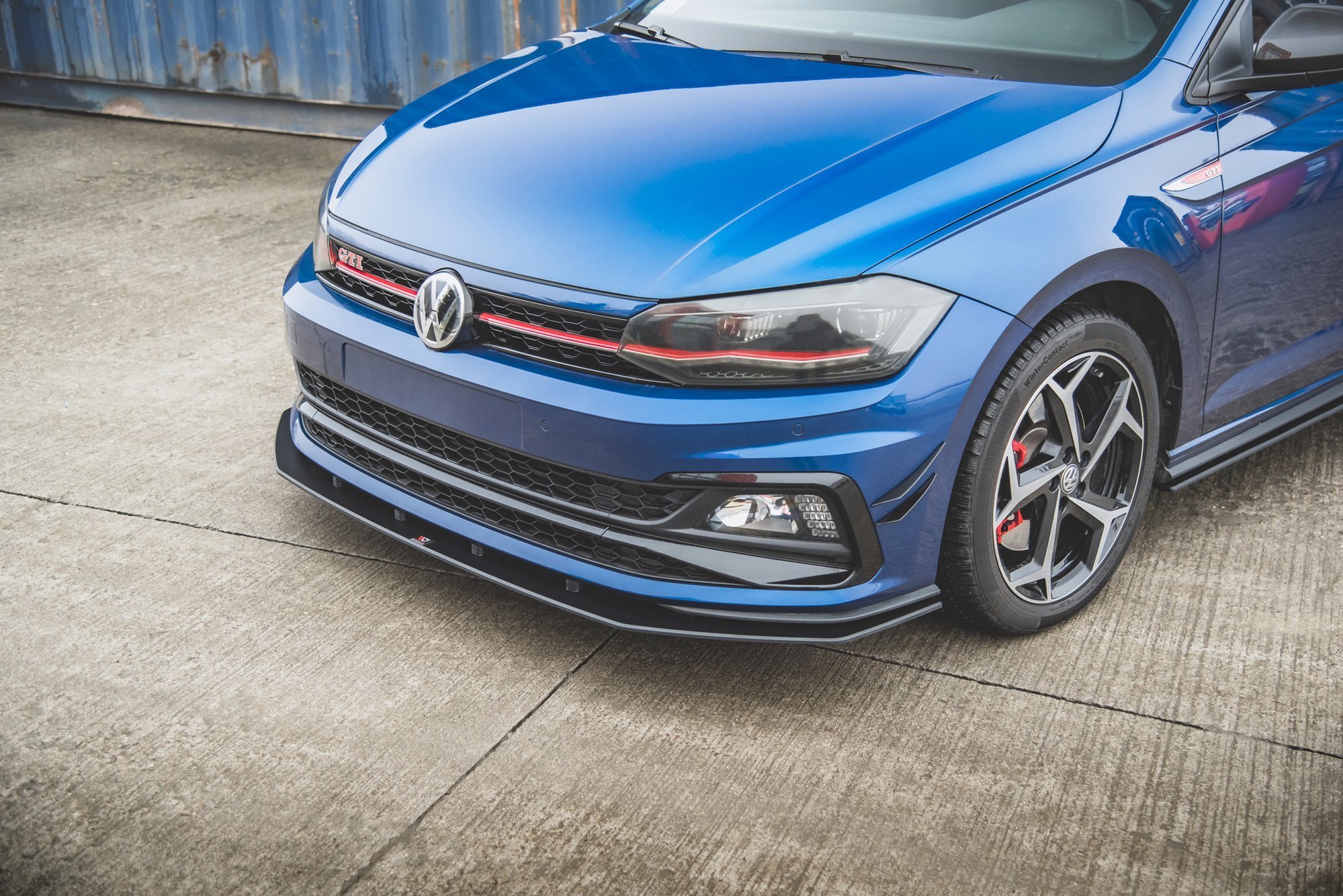 Maxton Design Robuste Racing Front Ansatz für passend für Volkswagen Polo GTI Mk6