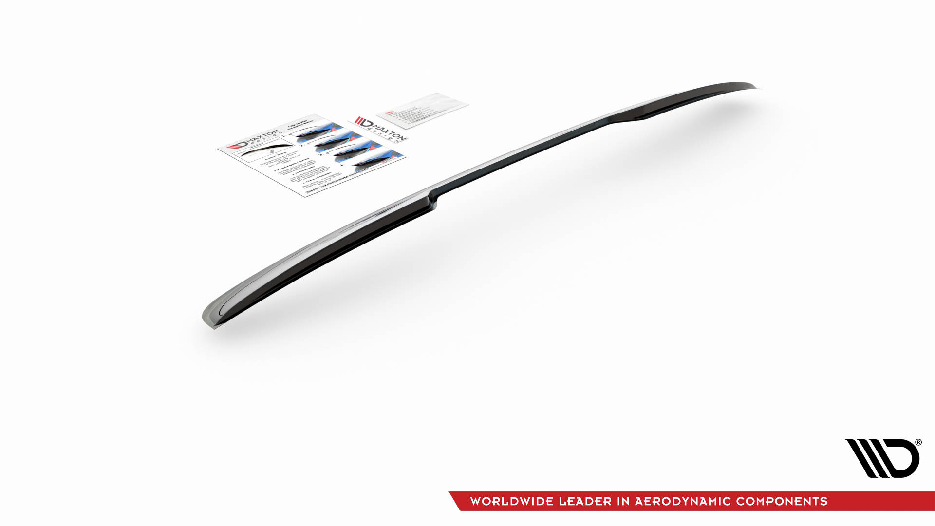 Maxton Design Heckscheiben Spoiler für Audi RS3 Limousine 8Y schwarz Hochglanz