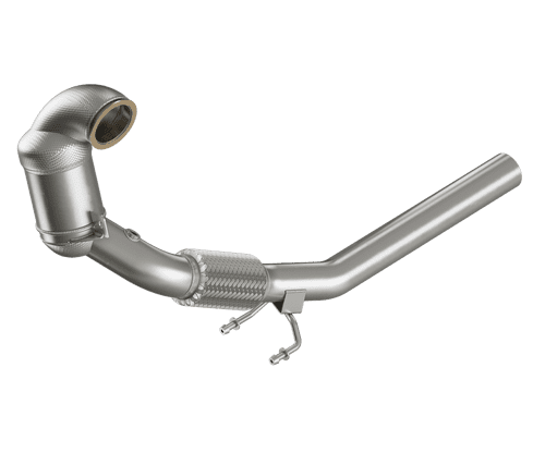 HJS Ø 76mm Vorderrohr / Downpipe mit Kat (Golf 7.5 GTI / Octavia RS FL)