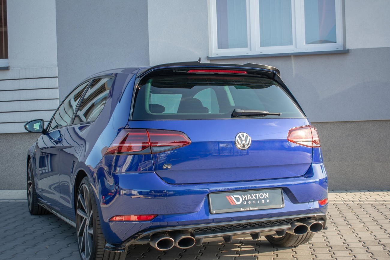 Maxton Design Heck Spoiler Aufsatz Abrisskante V.2 für VW Golf 7 R/ R-Line/ GTI + FL