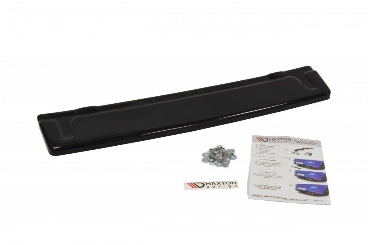 Maxton Design Mittlerer Diffusor Heck Ansatz für VW GOLF 7 R  schwarz Hochglanz