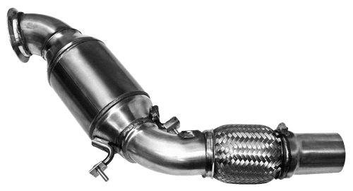 HJS Ø 61,5mm Vorderrohr / Downpipe mit Kat (1.6 F20 / F21 F30)