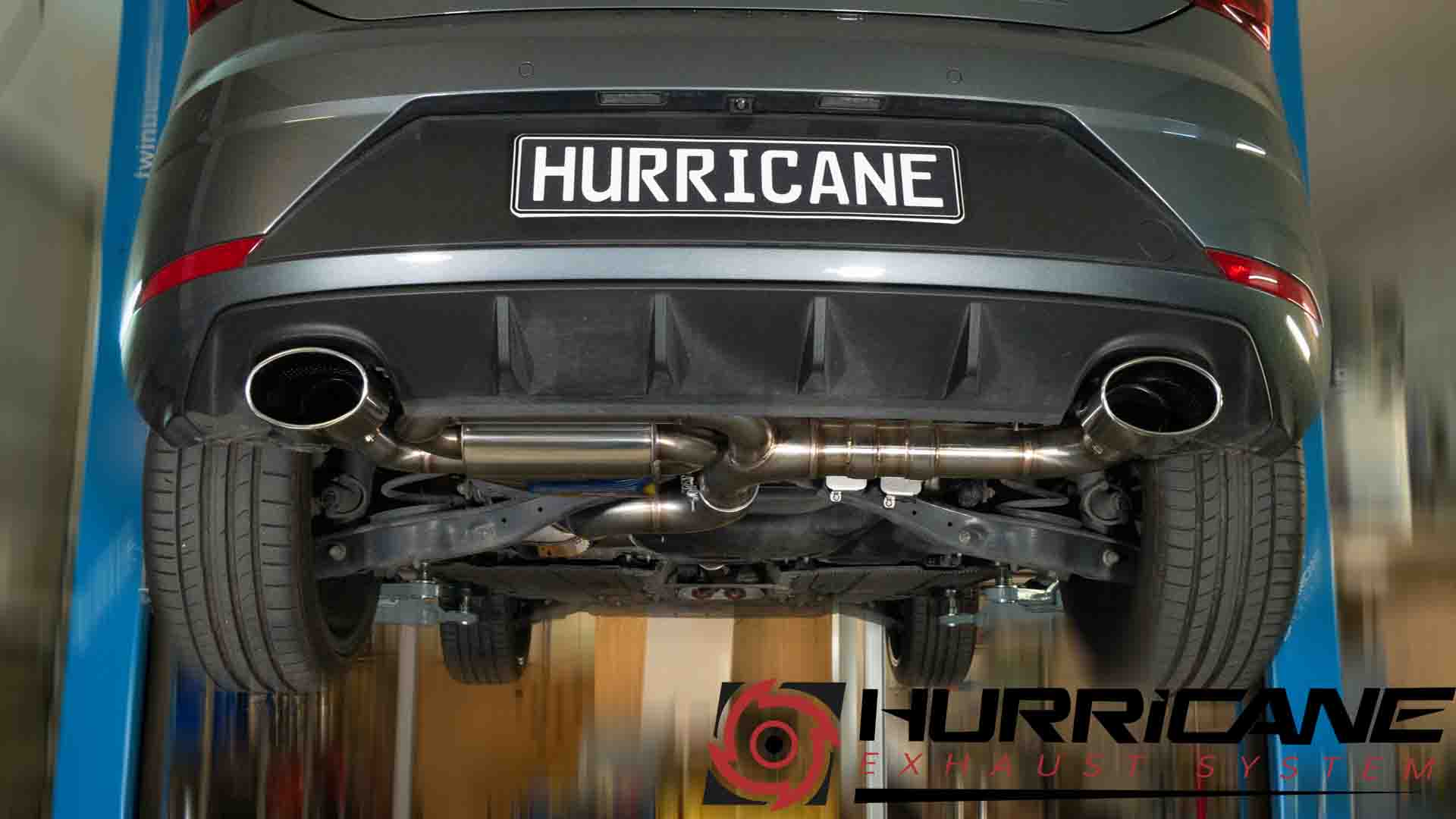 Hurricane 3,5" Auspuffanlage für Seat Leon Cupra 300PS 5F V3
