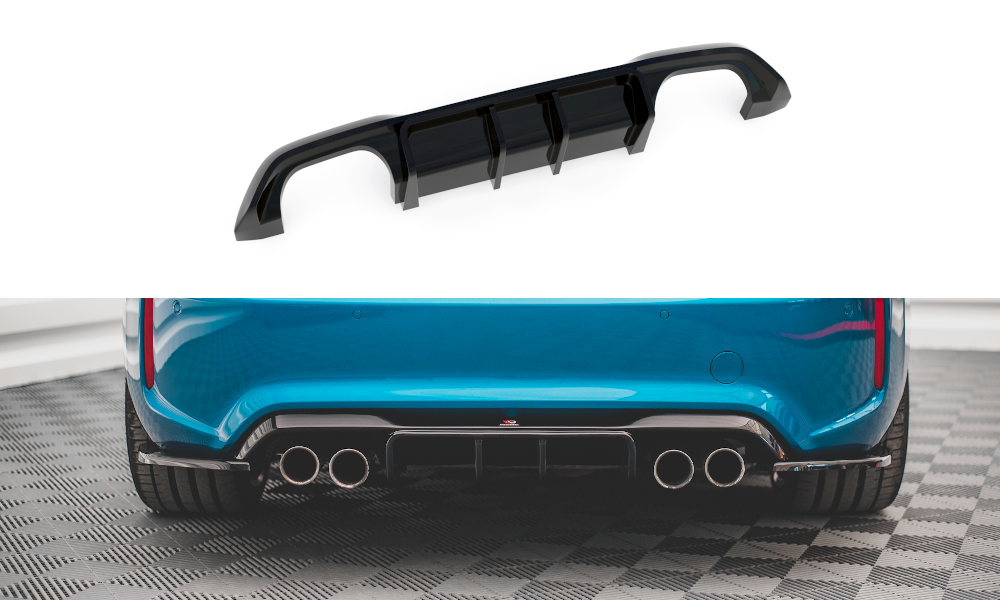Maxton Design Diffusor Heck Ansatz für BMW M2 F87 schwarz Hochglanz Maxton Design Diffusor Heck Ansatz für BMW M2 F87 schwarz Hochglanz