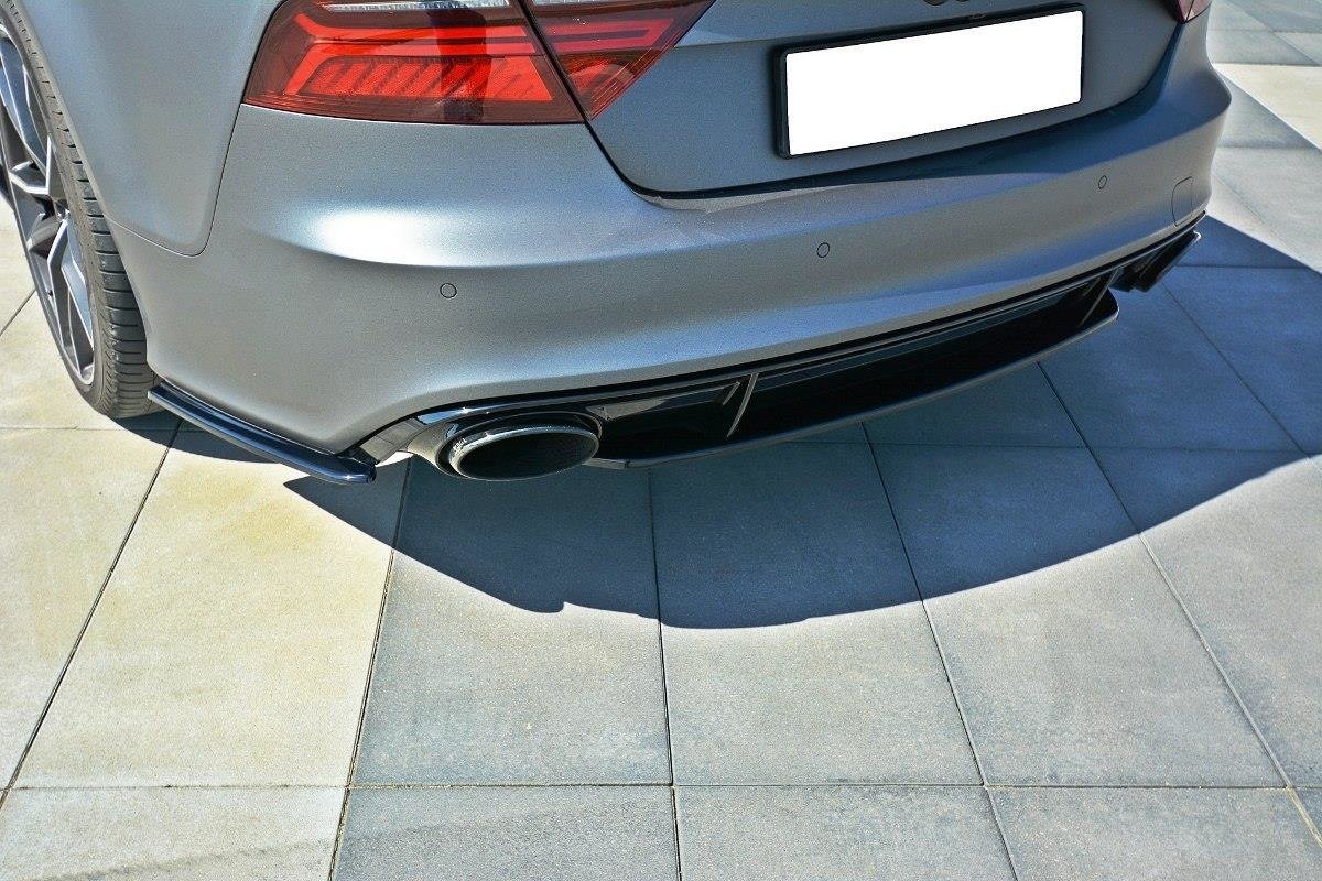 Maxton Design Mittlerer Diffusor Heck Ansatz für Audi RS7 Facelift schwarz Hochglanz Maxton Design Mittlerer Diffusor Heck Ansatz für Audi RS7 Facelift schwarz Hochglanz