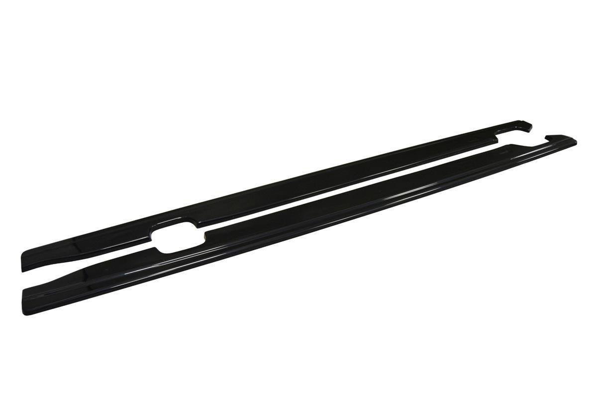 Maxton Design Seitenschweller Ansatz für Audi A6 C7 S-line/ S6 C7 Facelift schwarz Hochglanz