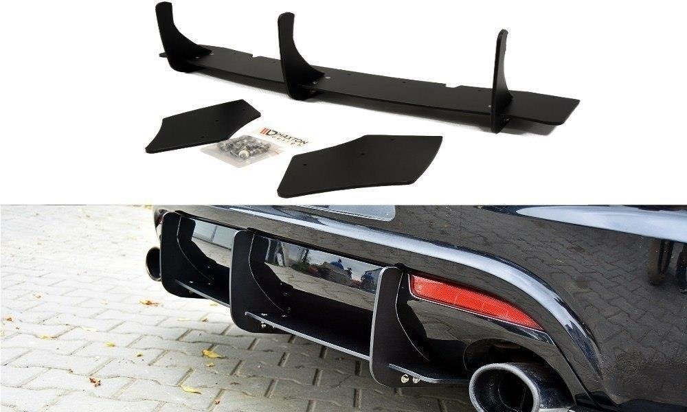 Maxton Design VW SCIROCCO R Diffusor Heck Ansatz für Heckschürze für & Heck Ansatz Flaps Diffusor