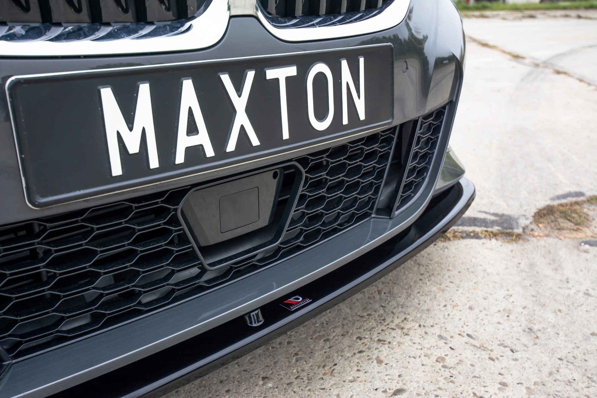 Maxton Design Front Ansatz V.3 für BMW 3er G20 M Paket schwarz Hochglanz