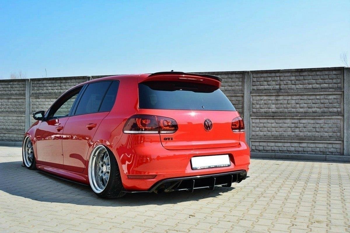 Maxton Design VW GOLF 6 GTI / 35TH Diffusor Heck Ansatz für Heckschürze für & Heck Ansatz Flaps Diffusor