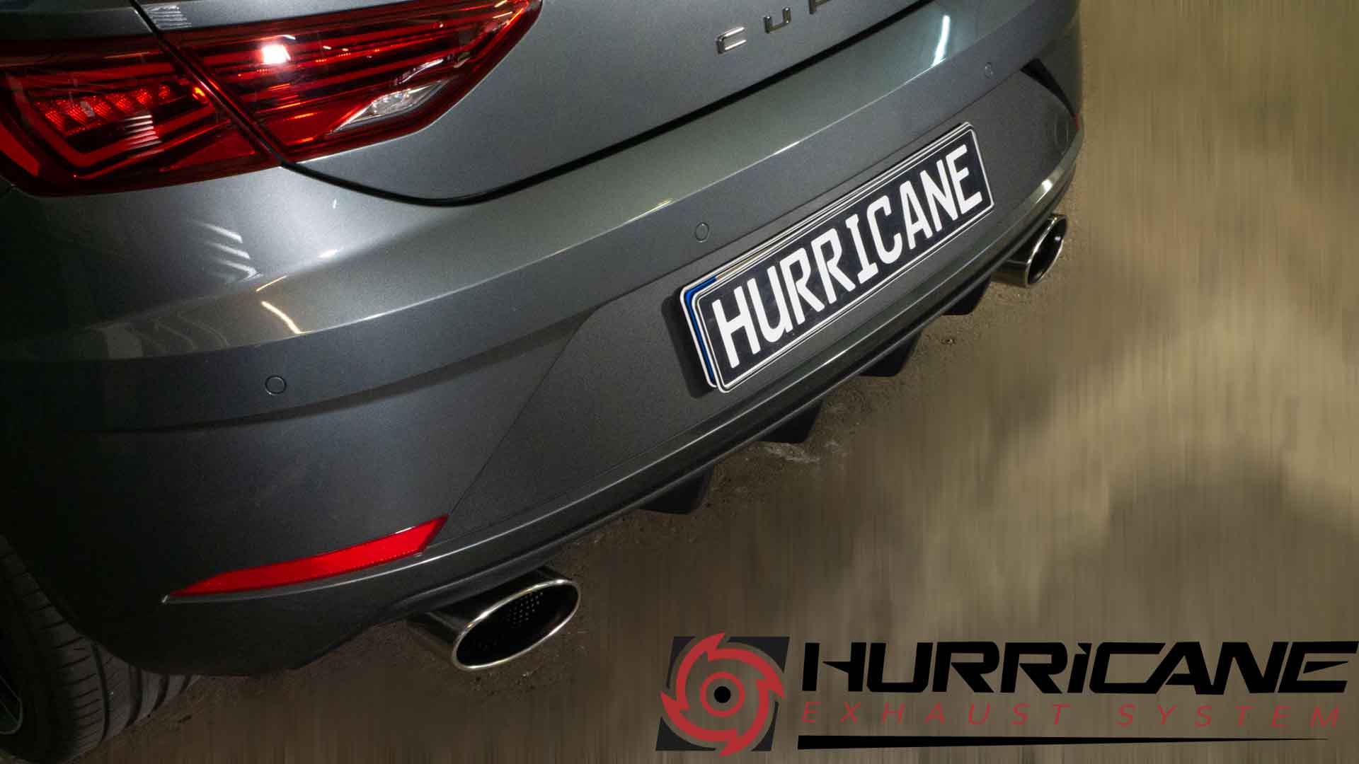 Hurricane 3,5" Auspuffanlage für Seat Leon Cupra 300PS 5F V3 Hurricane 3,5" Auspuffanlage für Seat Leon Cupra 300PS 5F V3