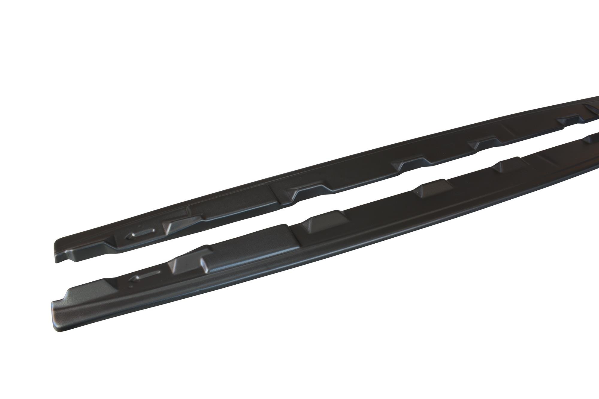 Maxton Design Seitenschweller Ansatz für Audi S5 / A5 S-Line F5 Sportback  schwarz Hochglanz