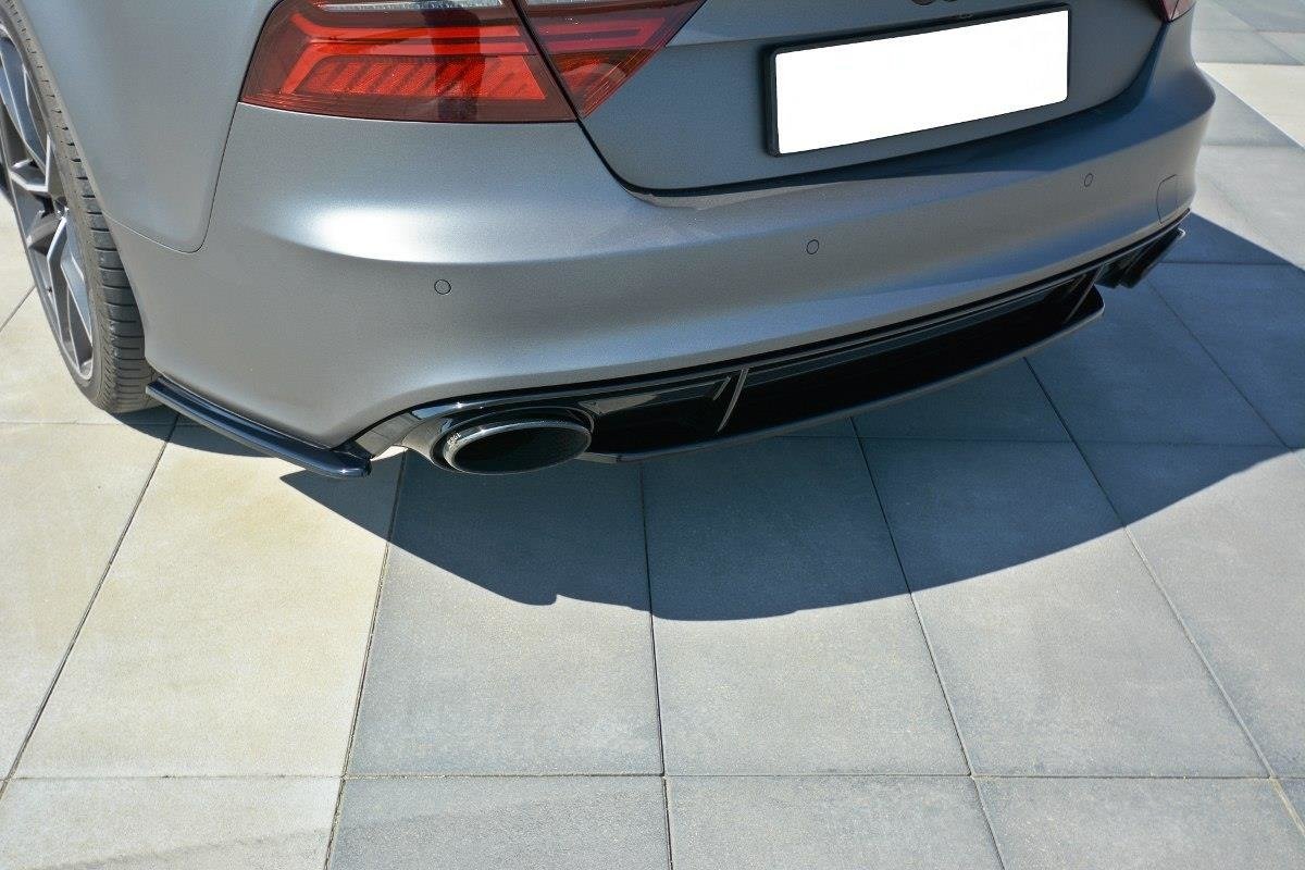 Maxton Design Heck Ansatz Flaps Diffusor für Audi RS7 Facelift schwarz Hochglanz Maxton Design Heck Ansatz Flaps Diffusor für Audi RS7 Facelift schwarz Hochglanz