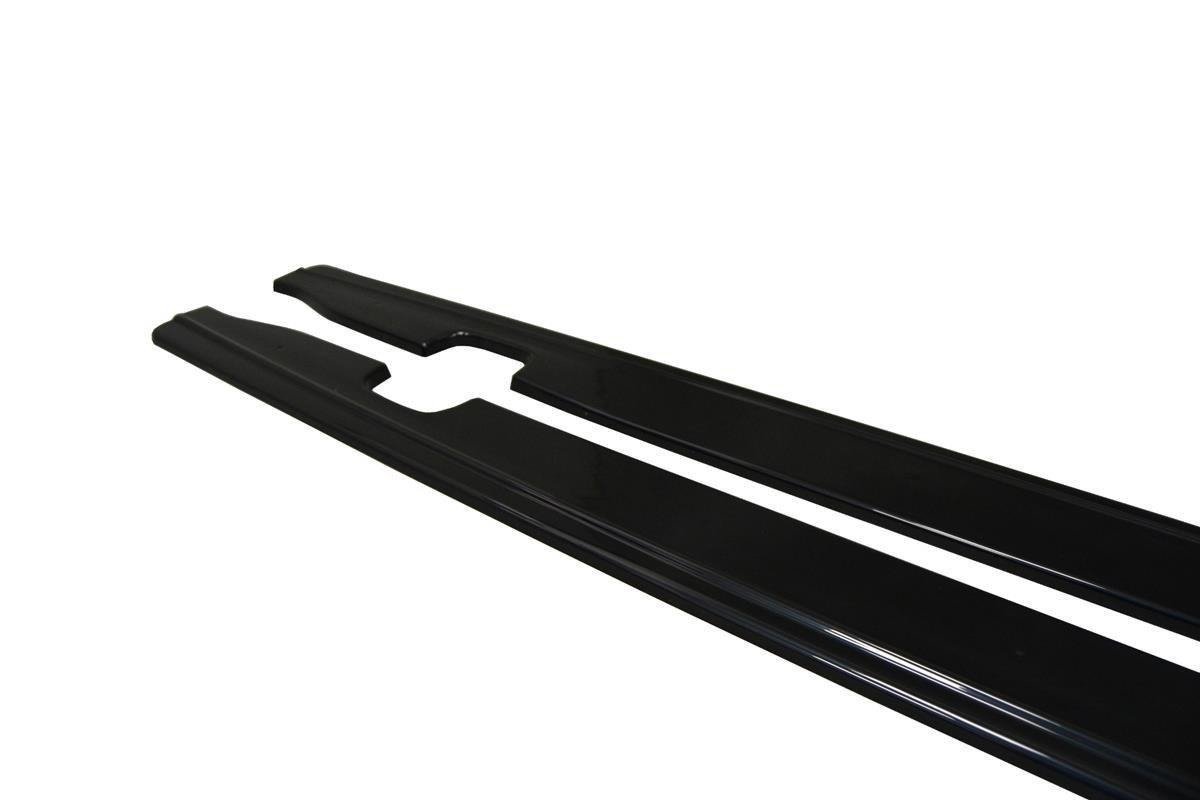 Maxton Design Seitenschweller Ansatz für Audi A6 C7 S-line/ S6 C7 Facelift schwarz Hochglanz