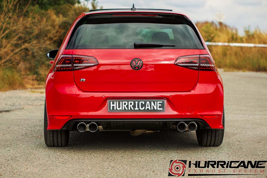 Hurricane 3,5" Auspuffanlage für VW Golf 7 R VFL V2