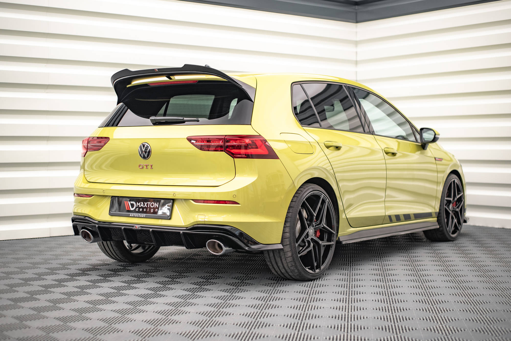 Maxton Design Diffusor Heck Ansatz für Volkswagen Golf 8 GTI Clubsport