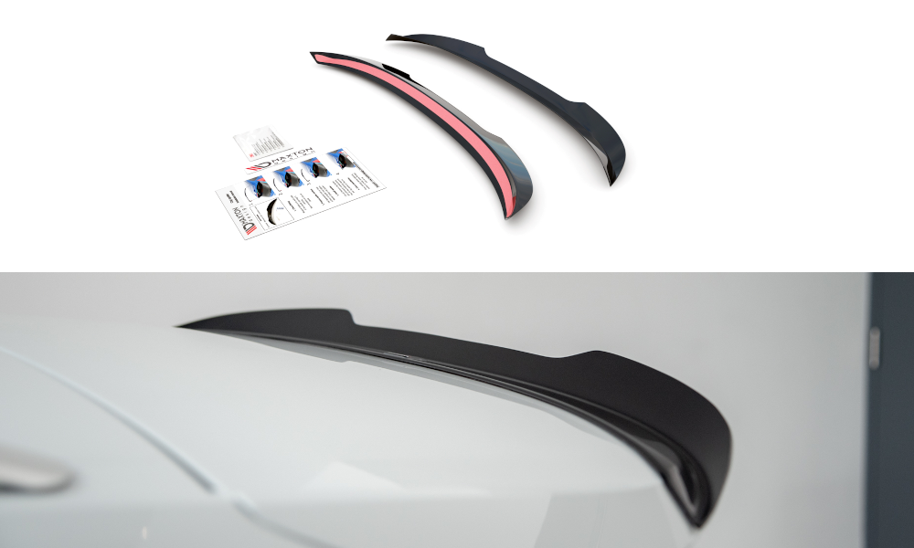 Maxton Design Spoiler CAP für Skoda Octavia Standard / RS Mk4 Combi schwarz Hochglanz