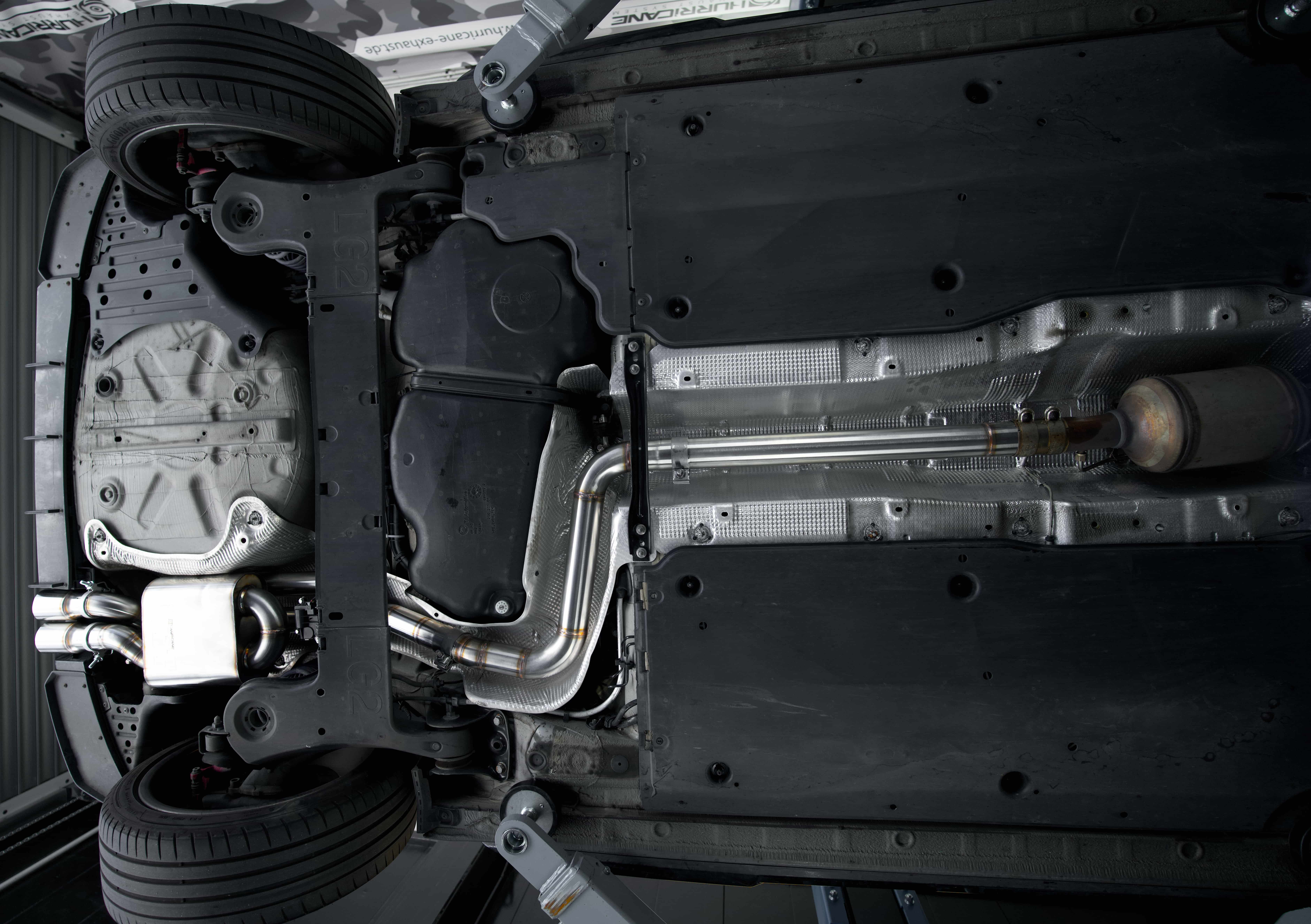 Hurricane 2,5" Auspuffanlage für Audi A1 40 TFSI Hurricane 2,5" Auspuffanlage für Audi A1 40 TFSI