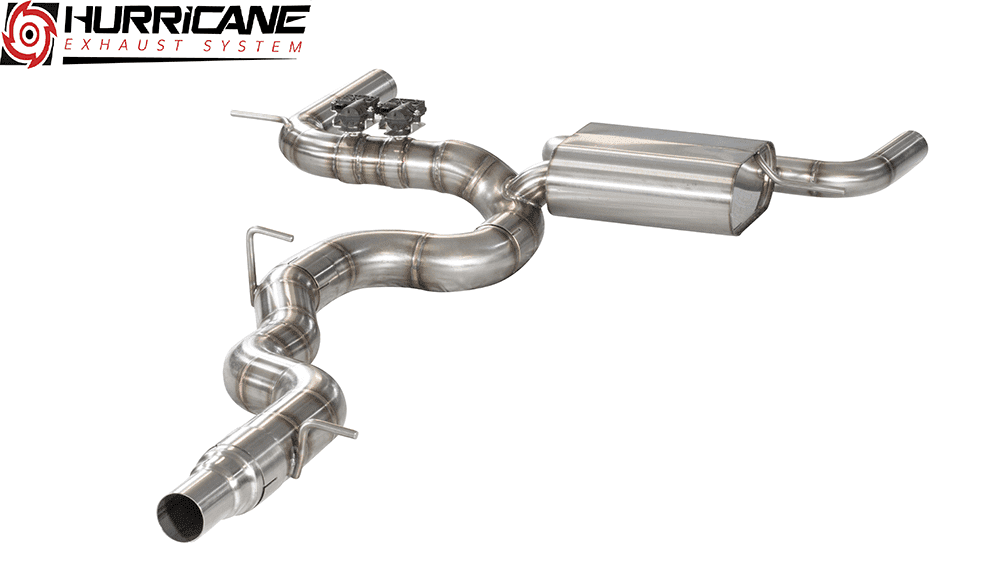 Hurricane 3,5" Auspuffanlage für VW Golf 7.5 R 310PS V2 Hurricane 3,5" Auspuffanlage für VW Golf 7.5 R 310PS V2