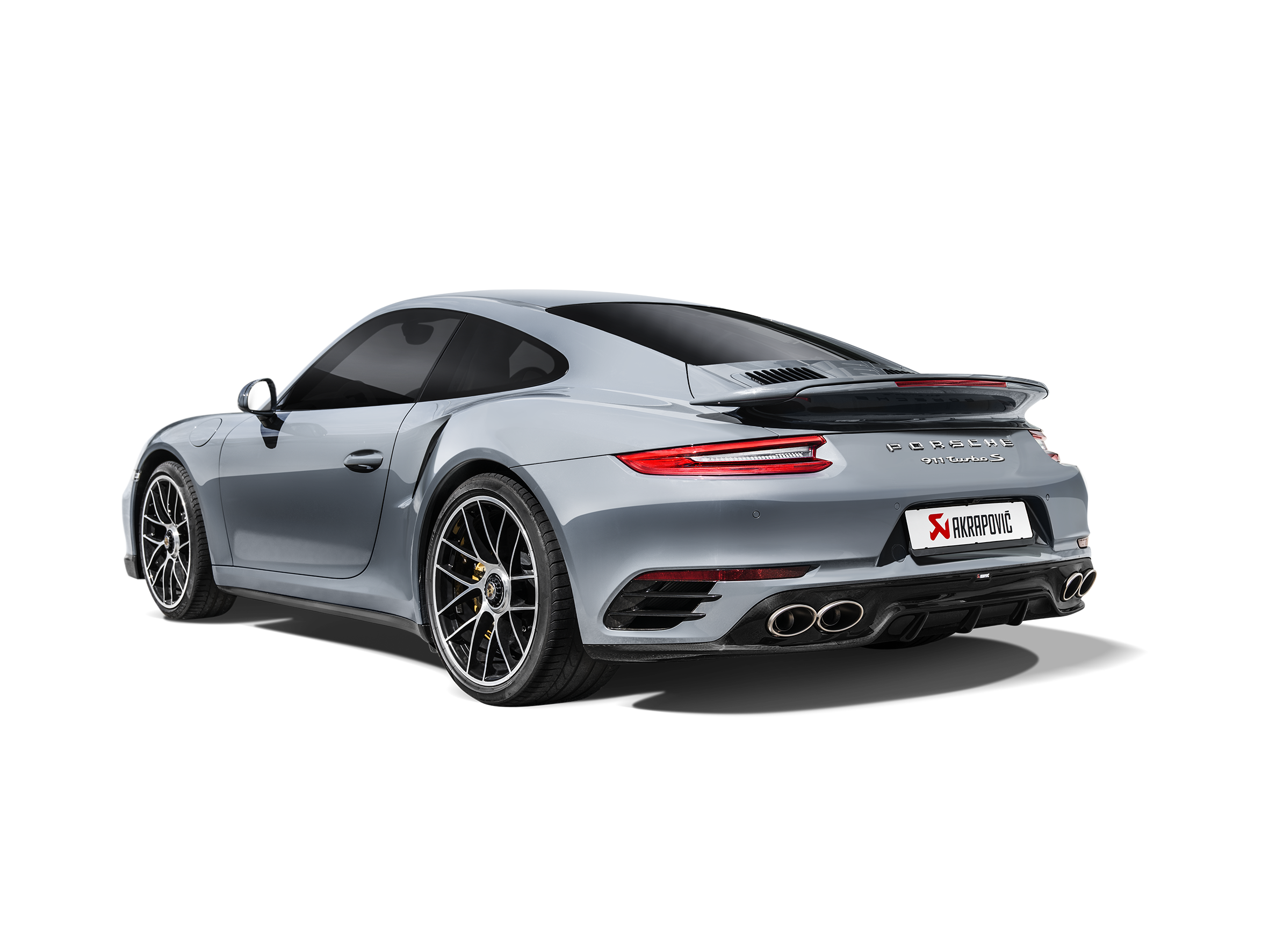 Akrapovic Carbon Heckdiffusor - Hochglanz für Porsche 911 Turbo / Turbo S (991.2) 2019