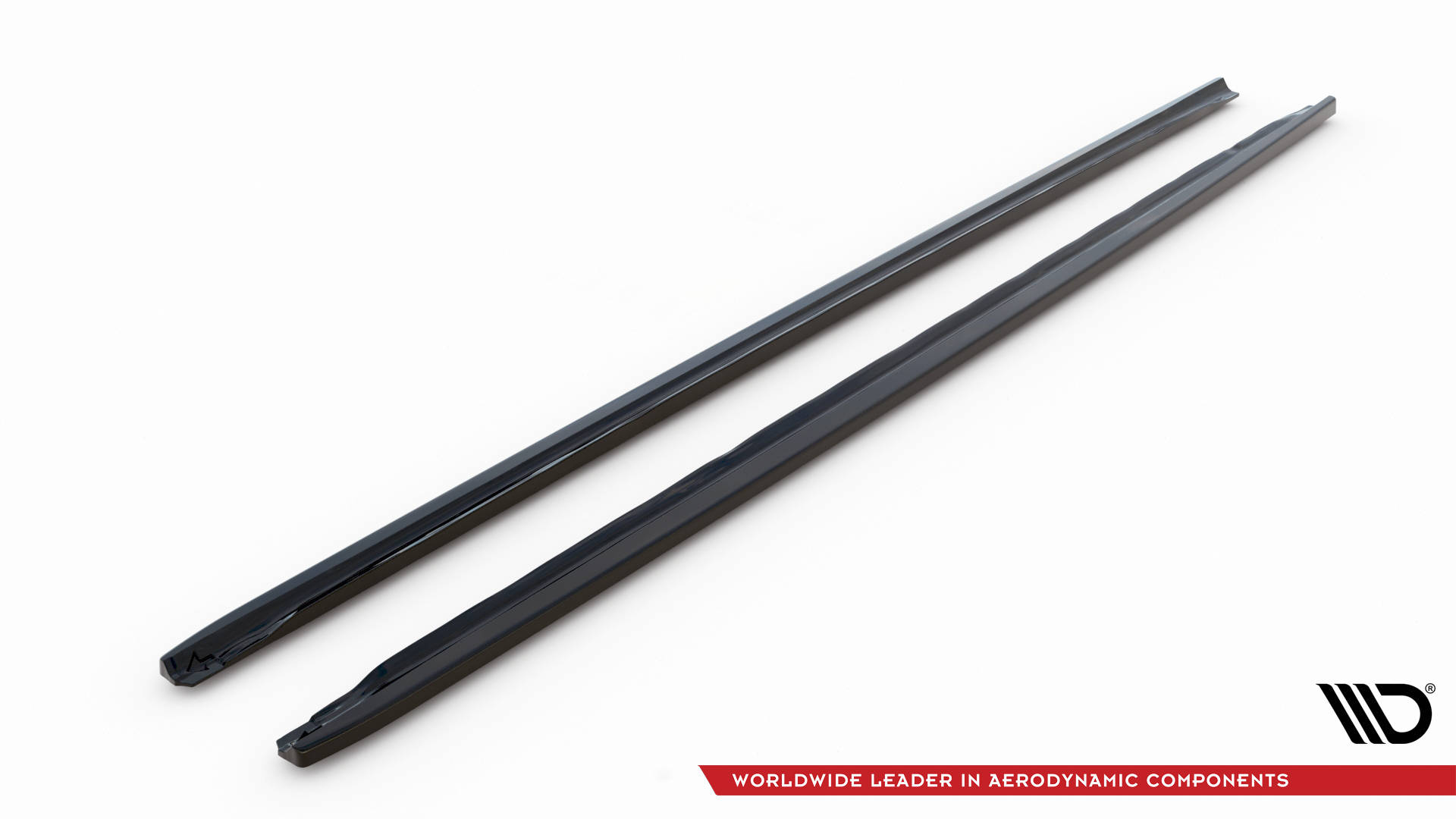 Maxton Design Seitenschweller Ansatz für Audi A4 B9 Facelift schwarz Hochglanz