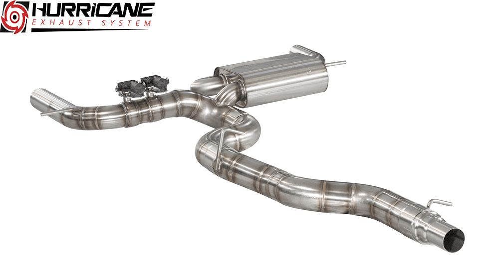 Hurricane 3,5" Auspuffanlage für VW Golf 7.5 R 310PS V2 Hurricane 3,5" Auspuffanlage für VW Golf 7.5 R 310PS V2