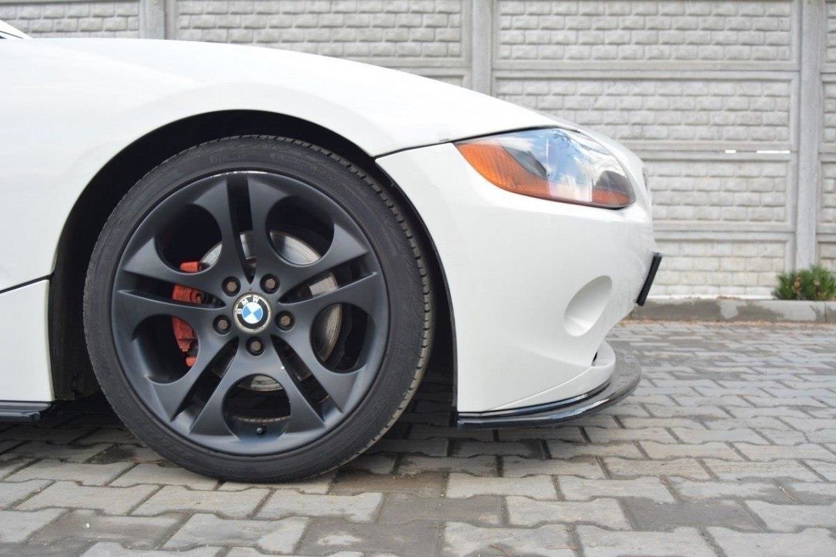 Maxton Design Front Ansatz für v.2 BMW Z4 E85 vor Facelift schwarz Hochglanz