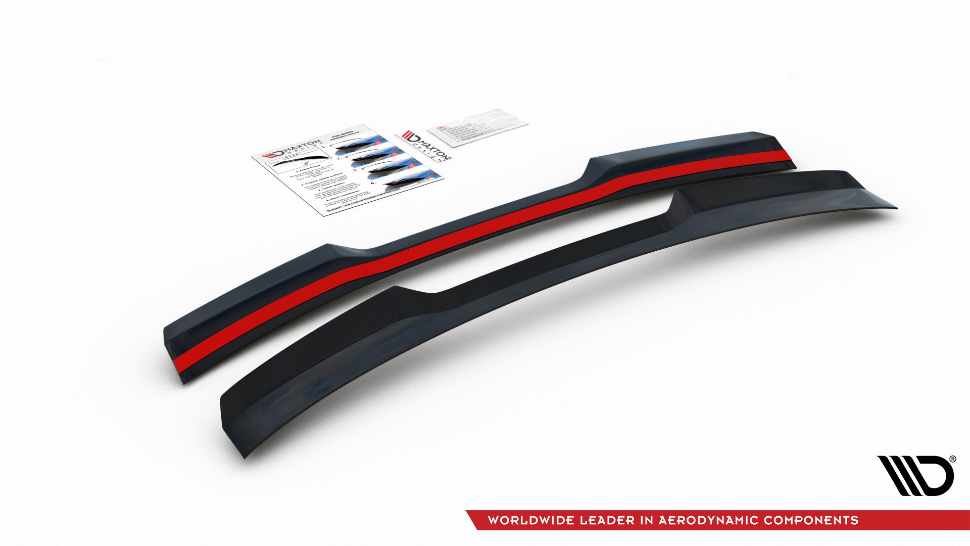 Maxton Design Spoiler CAP für VW POLO MK6 GTI schwarz Hochglanz