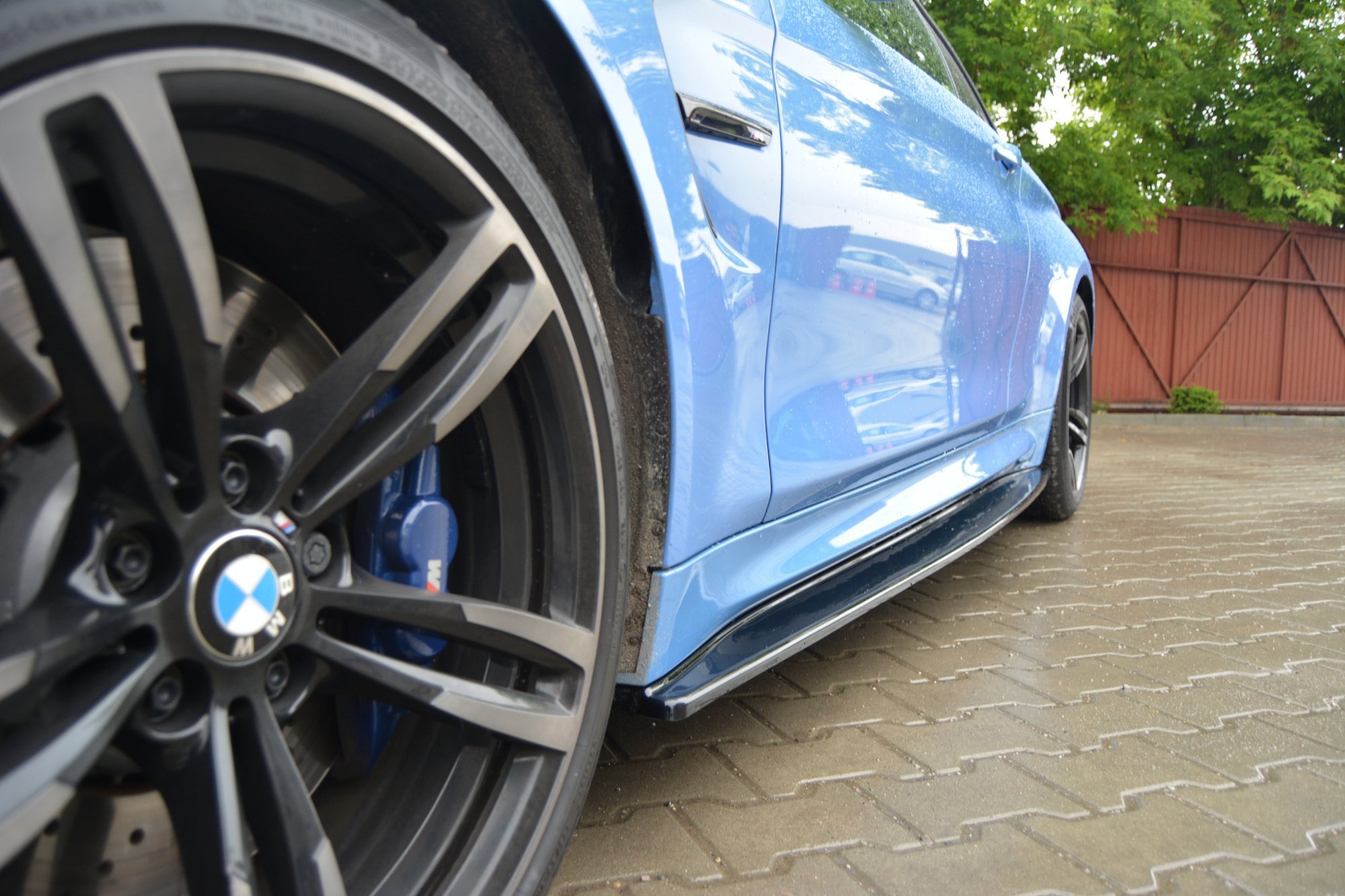 Maxton Design Seitenschweller Ansatz für V.1 für BMW M4 F82 schwarz Hochglanz