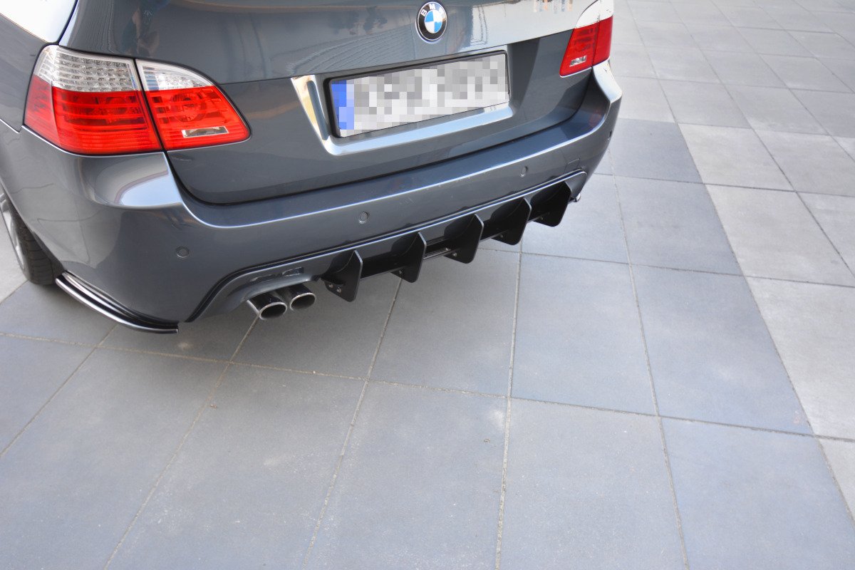 Maxton Design Diffusor Heck Ansatz für Heckschürze für BMW 5er E61 (TOURING) WAGON M Paket