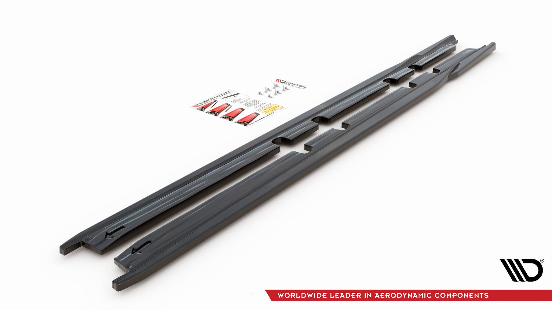 Maxton Design Seitenschweller Ansatz für V.1 für Seat Leon FR Mk4 / Cupra Leon  schwarz Hochglanz