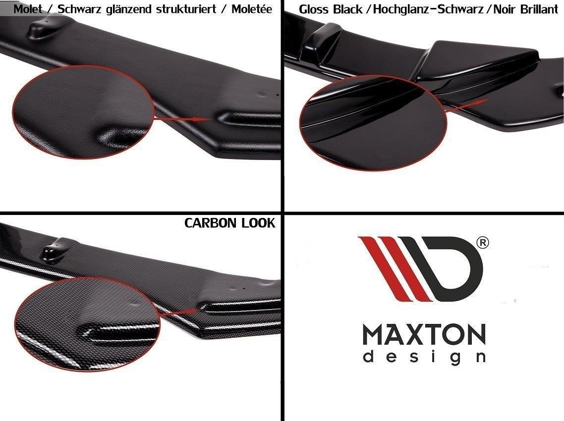 Maxton Design Diffusor Heck Ansatz für Audi A7 Mk1 S-Line schwarz Hochglanz