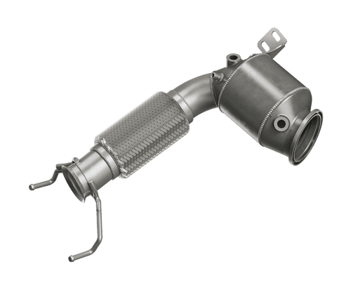 HJS Ø 70mm Vorderrohr / Downpipe mit Kat (F40 M135i - Mini)