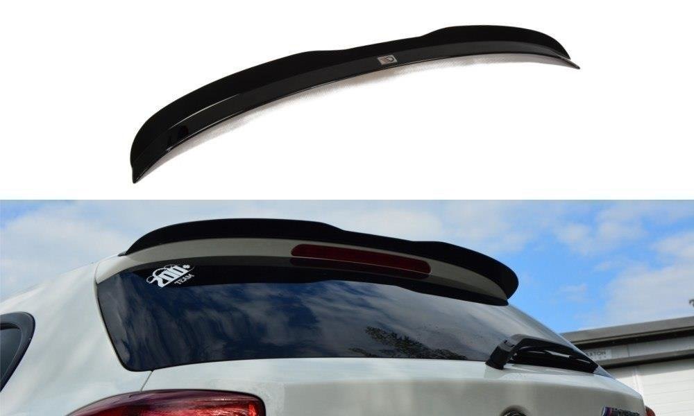 Maxton Design Spoiler CAP für BMW 1er F20/F21 M-Power schwarz Hochglanz