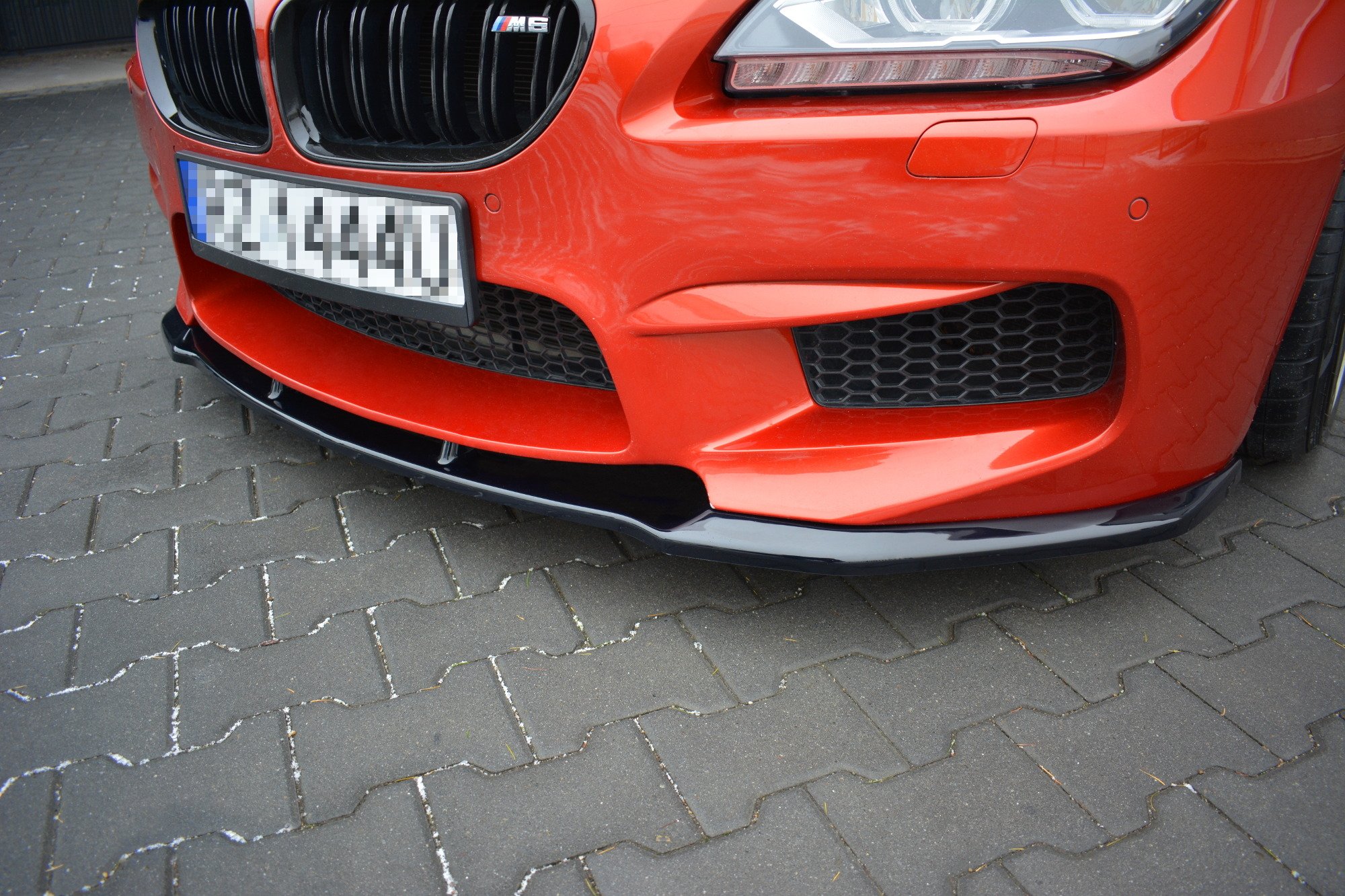 Maxton Design Front Ansatz für BMW M6 GRAN COUPÉ schwarz Hochglanz
