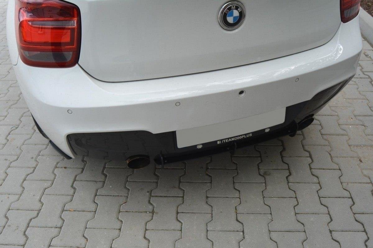 Maxton Design BMW 1er F20/F21 M-POWER Diffusor Heck Ansatz für Heckschürze& Heck Ansatz Flaps Diffusor (vor Facelift)