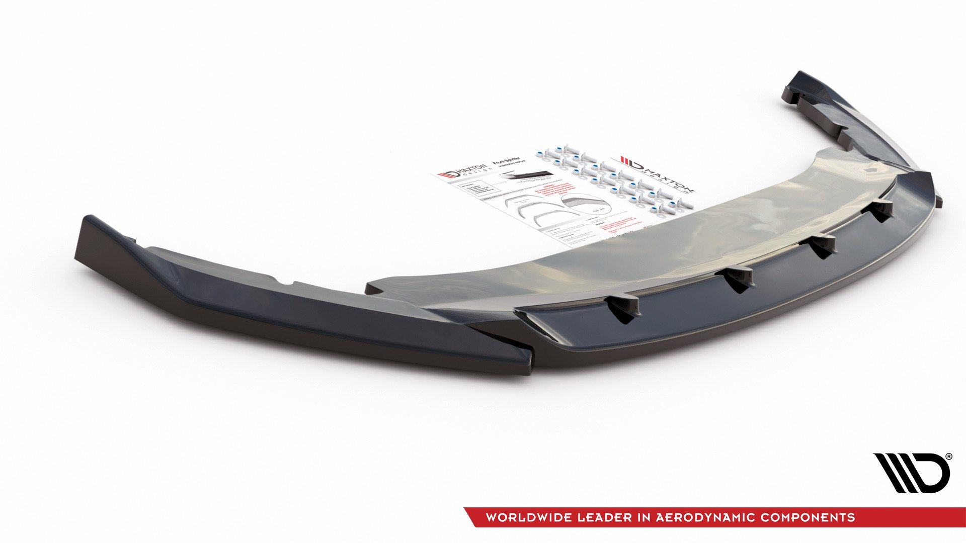Maxton Design Front Ansatz V.1 für Skoda Octavia Mk4 schwarz Hochglanz
