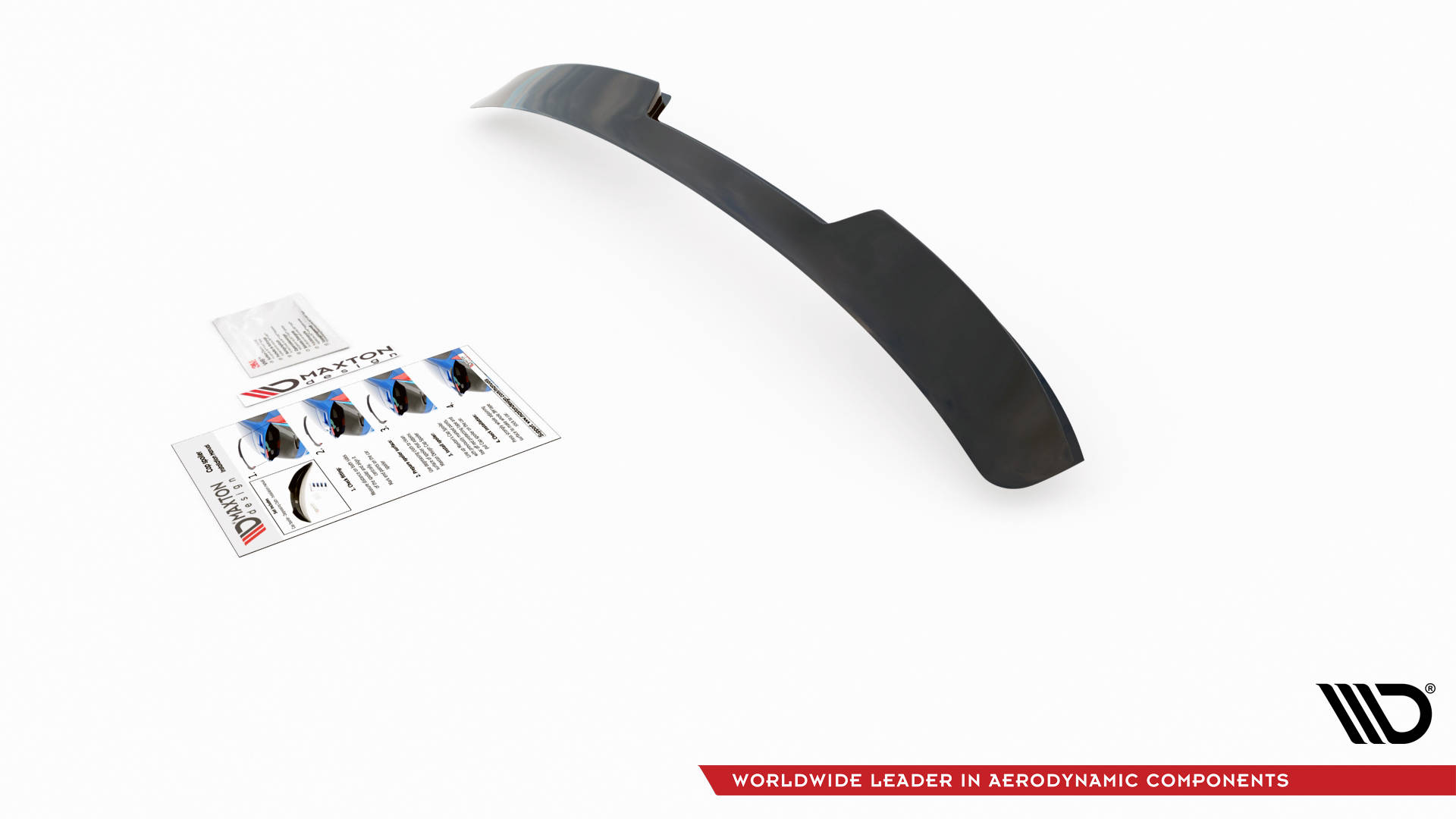 Maxton Design Heckscheiben Spoiler für Audi RS3 Limousine 8Y schwarz Hochglanz