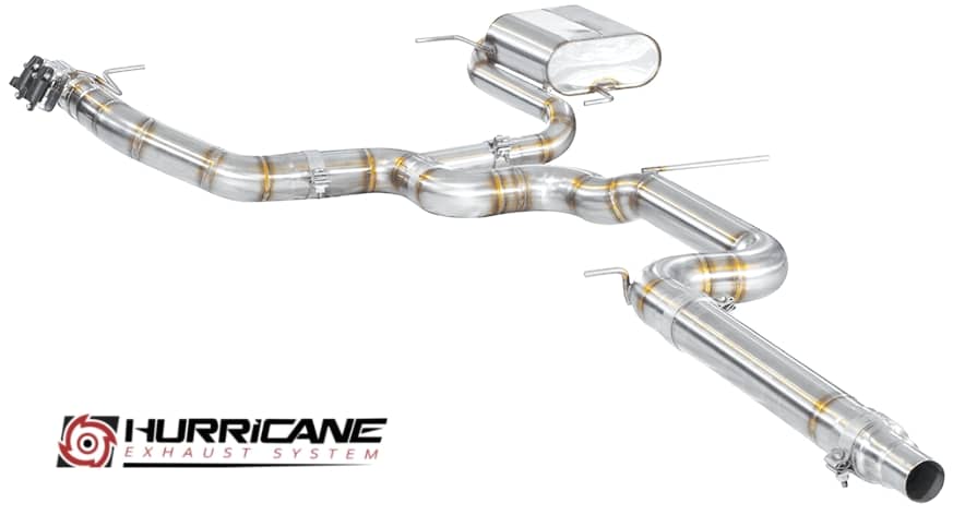 Hurricane 3,5" Auspuffanlage für Seat Leon Cupra ST 300 FWD 5F V2 Doppelauspuffoptik